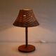 Danish lamp in teak and woven rattan 1960