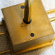 Brass pendant lamp Lucien Gau Paris 70s