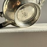 Small teapot, pewter coffee pot flattened oval shape