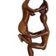 Original sculpture W. Mebdandi - The Family - solid mahogany wood, Tc
