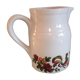 Pitcher in white ceramic by Grespots Digoin / vintage 70s