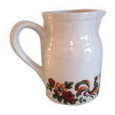 Pitcher in white ceramic by Grespots Digoin / vintage 70s