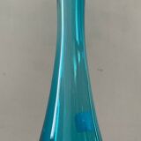 Trio of vintage glass paste vases