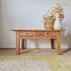 Table basse de ferme ancienne - 2 tiroirs