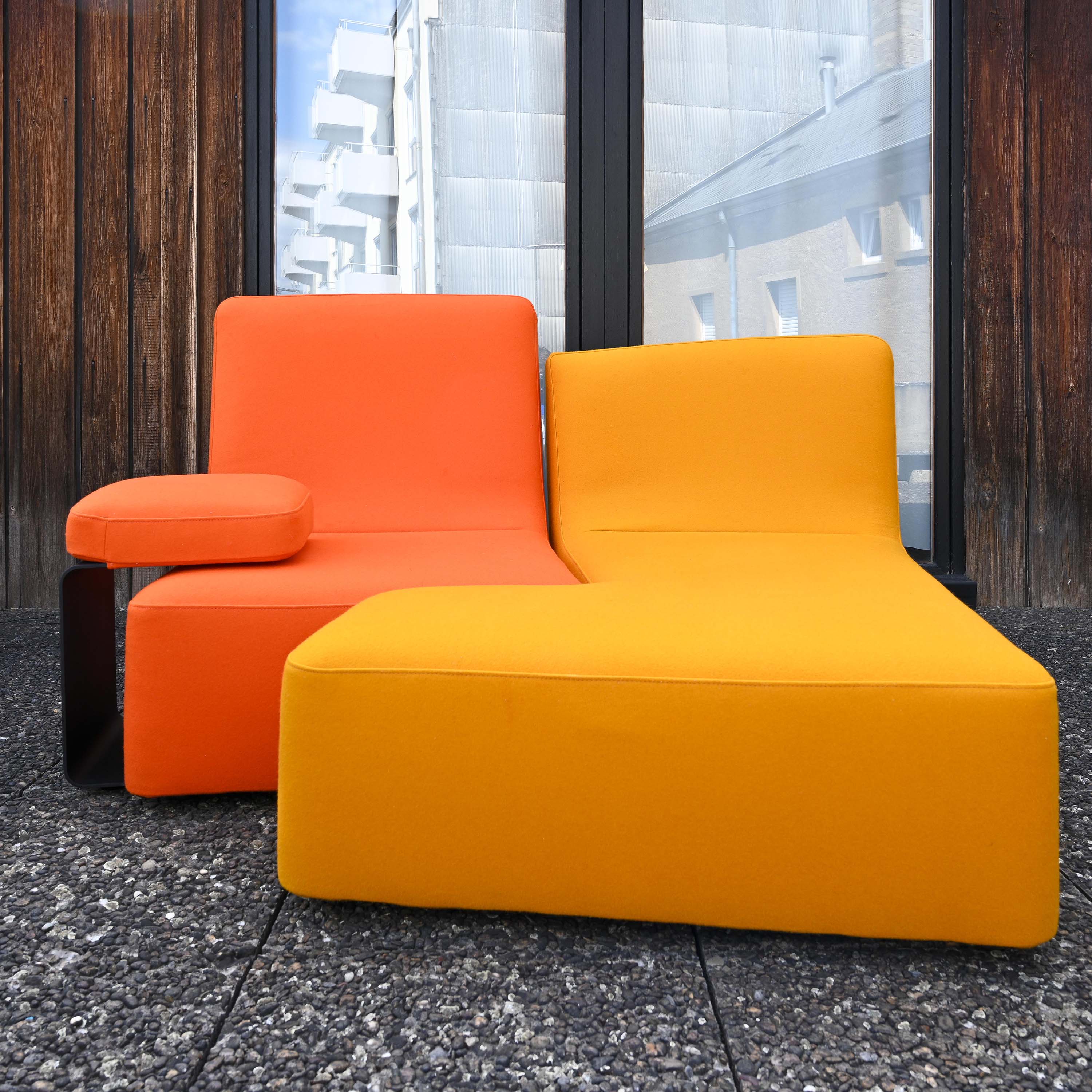 Modular sofa Confluences model " Toi et Moi Chair " designed by Philippe Nigro for Ligne Roset