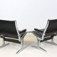 Pair of Eames Sling Tandem armchairs