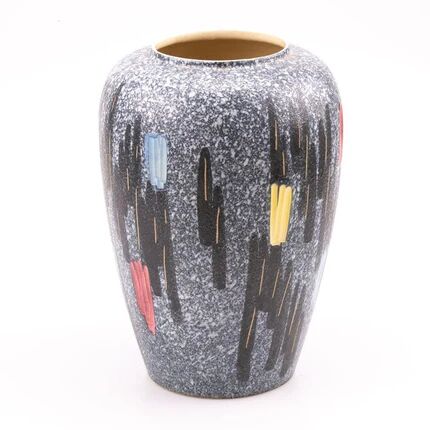 Large ceramic vase Scheurich abstract decor - 1960s