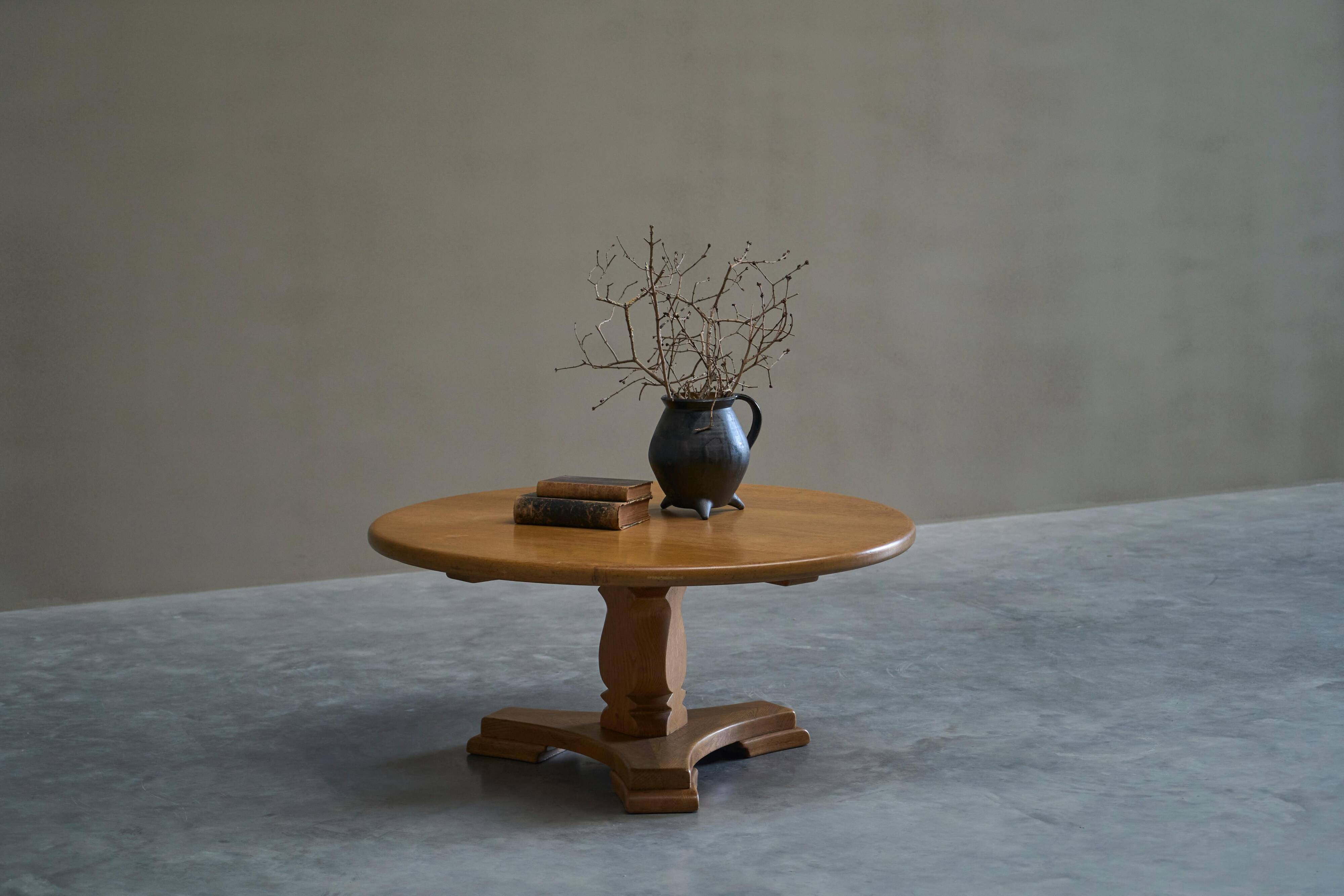 'Siegfried' coffee table by Abraham Sprij, solid oak, 1960s.