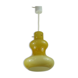 Opaline suspension yellow vintage 1970