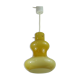 Suspension opaline jaune vintage 1970