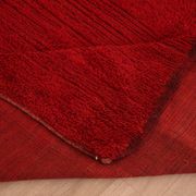 Red Vintage Moroccan Rug 180 x 230 cm, Berber Wool Rug, Handmade Boho Rug