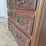 Louis XV style chest of drawers in cherry wood