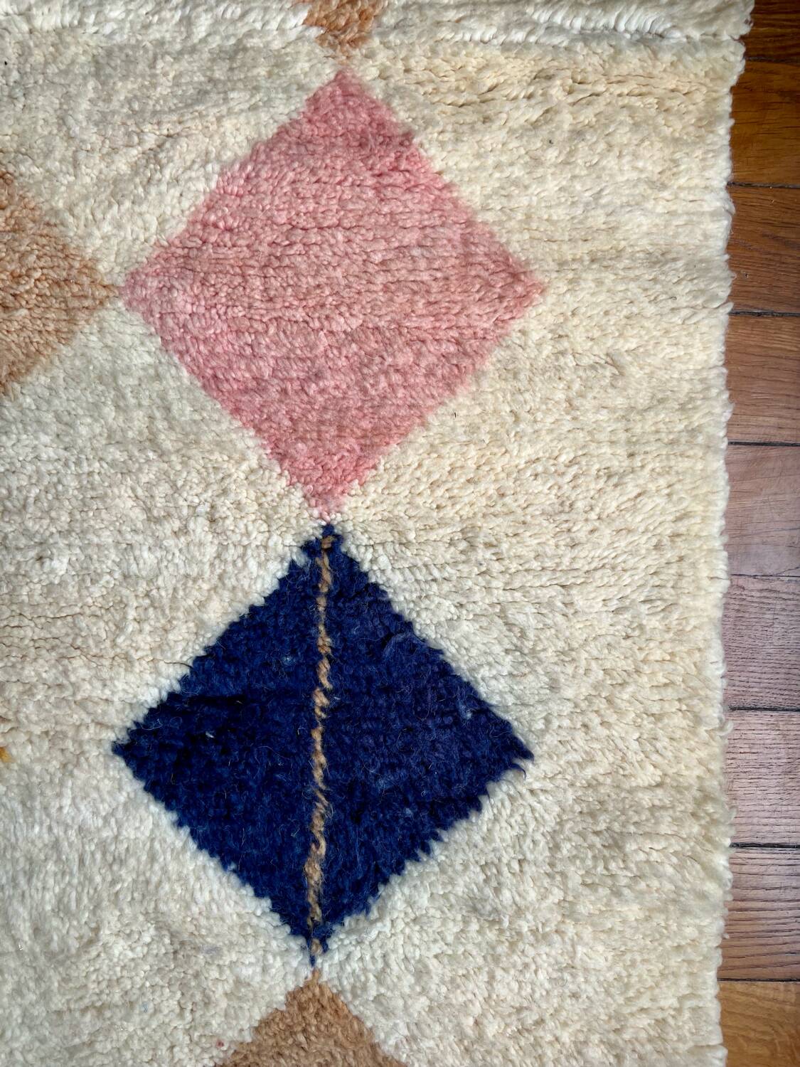 Berber handmade rug Beni Ouarain 100% wool