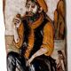 Painted and Glazed Terracotta Relief - Unique Work by Roberto Pucci - 1950s