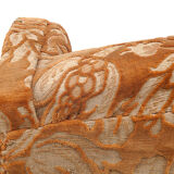 Silk velvet armchair, 1900