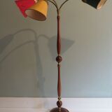 Floor lamp 1950 with 3 colorful lampshades
