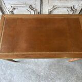 Directoire style flat desk circa 1960 in light cherry wood.