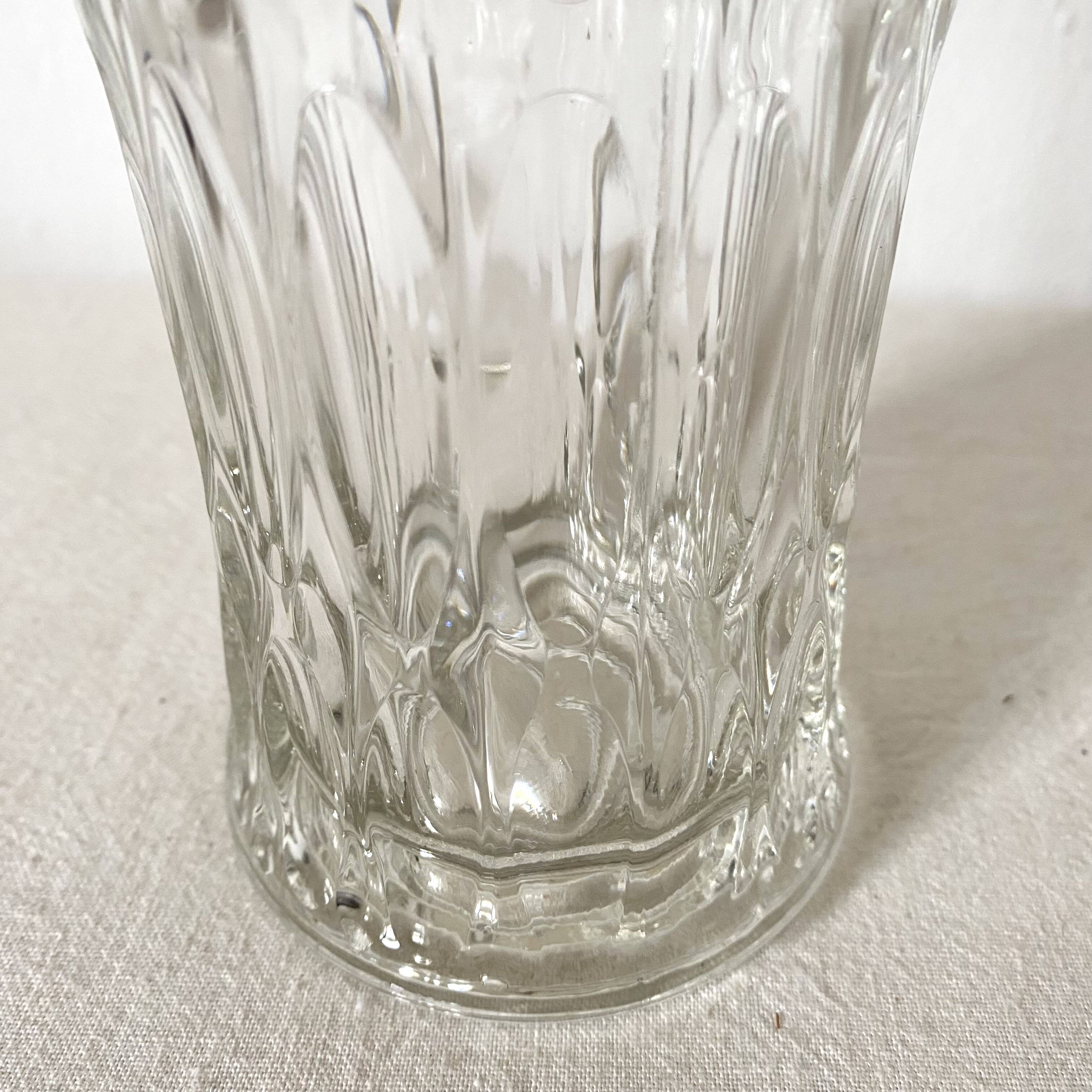 Vintage molded glass vase