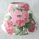 Vintage fabric hydrangea lampshade