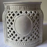 Cache pot réticulé en porcelaine italienne