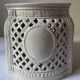 Reticulated pot cover in Italian porcelain
