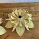 Pair of Italian vintage metal flower sconces