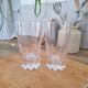Verres à eau ou apéritif vintage en cristal