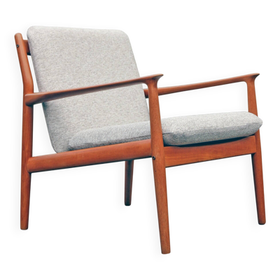 Fauteuil scandinave, Svend Age Eriksen, Glostrup Mobelfabrik, 1963
