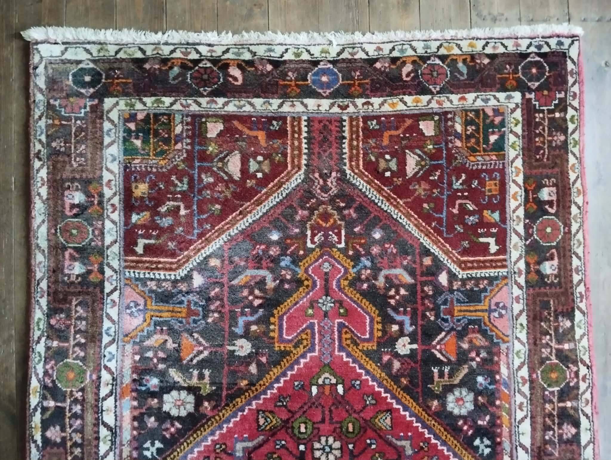 Handmade Persian Tuyserkan rug 218x124cm