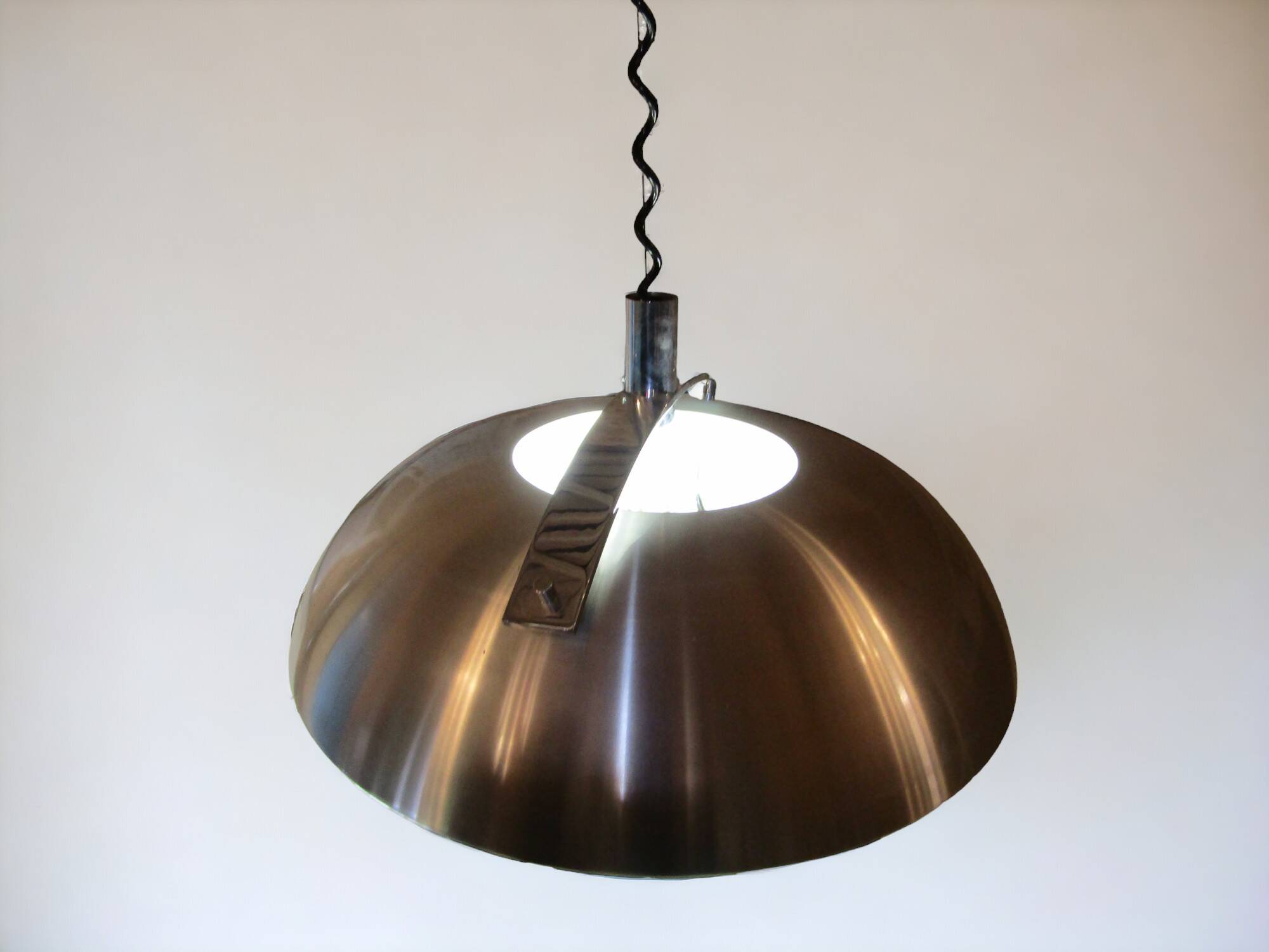 Vintage Space Age pendant chandelier in the style of Lakro Amstelveen.