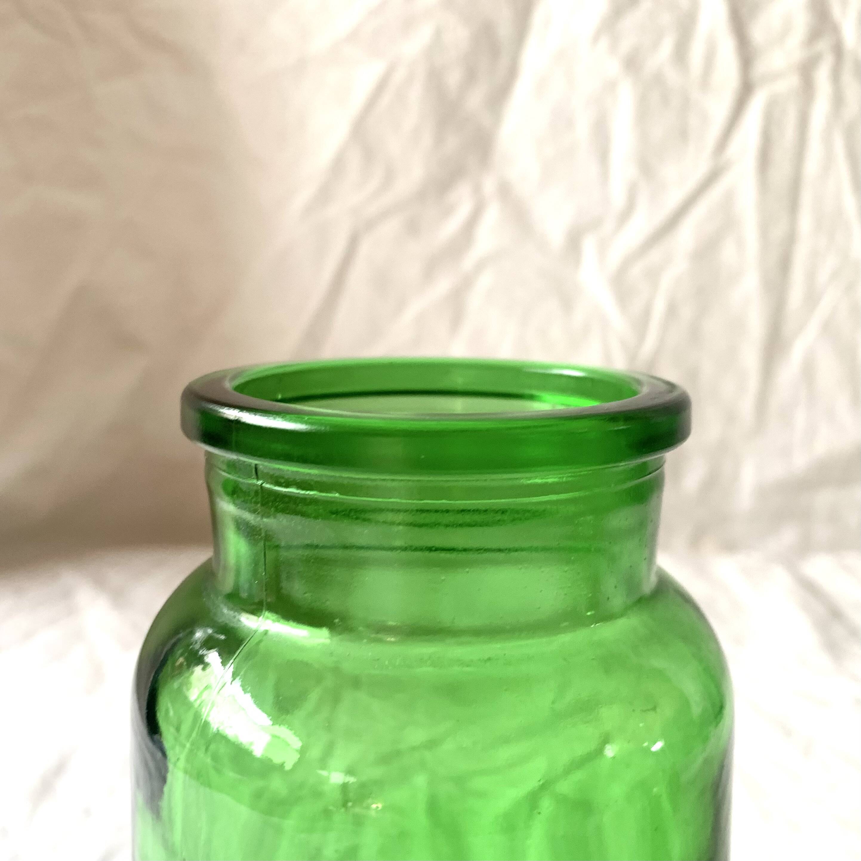Lot de 6 pots d'apothicaire en verre
