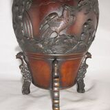 ancien vase en bronze chinois japonais japon