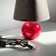 Red ceramic lamp from the 80s/90s