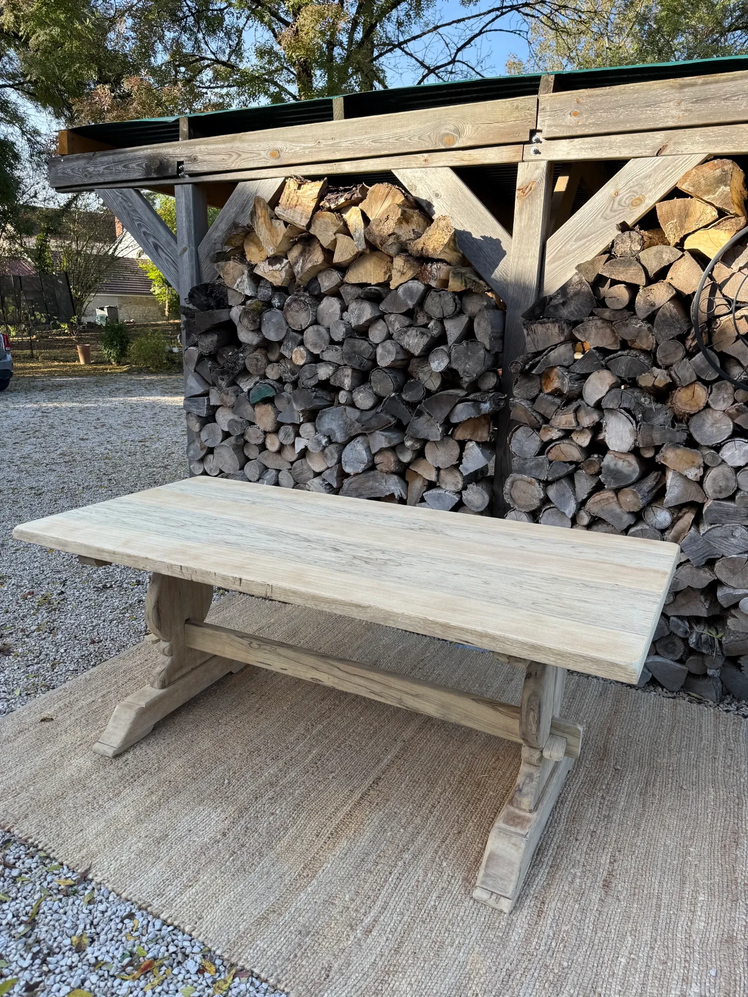 Table monastère 188cm frêne massif