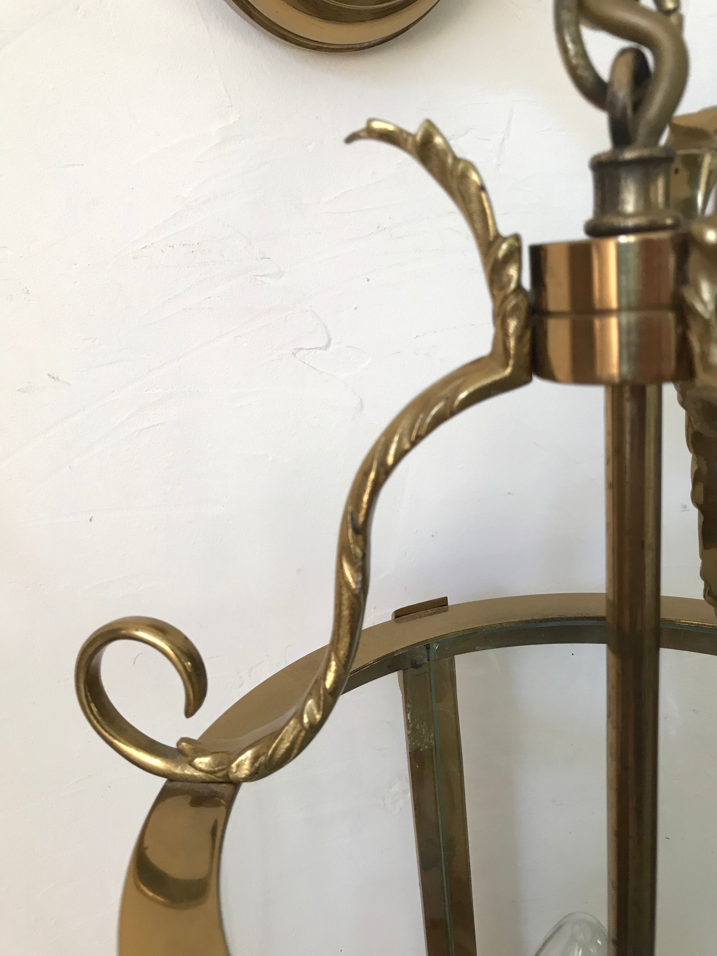 Brass vestibule lantern