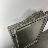 Grand miroir Venitien aux Cygnes, Glace Murano du XIXe siècle biseauté 133