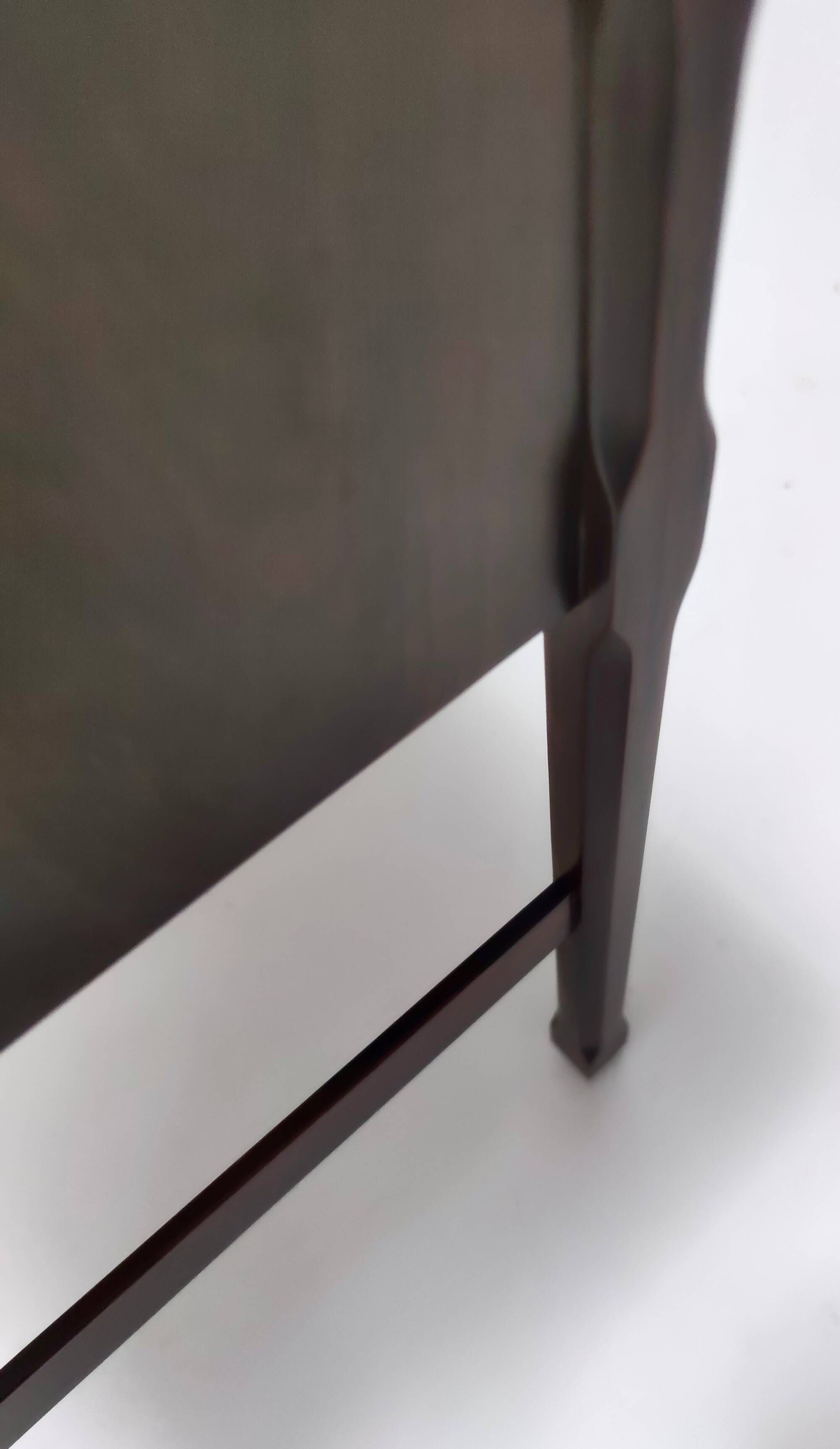 Vintage 1970s Postmodern Walnut Nightstand, Italian Design, Excellent