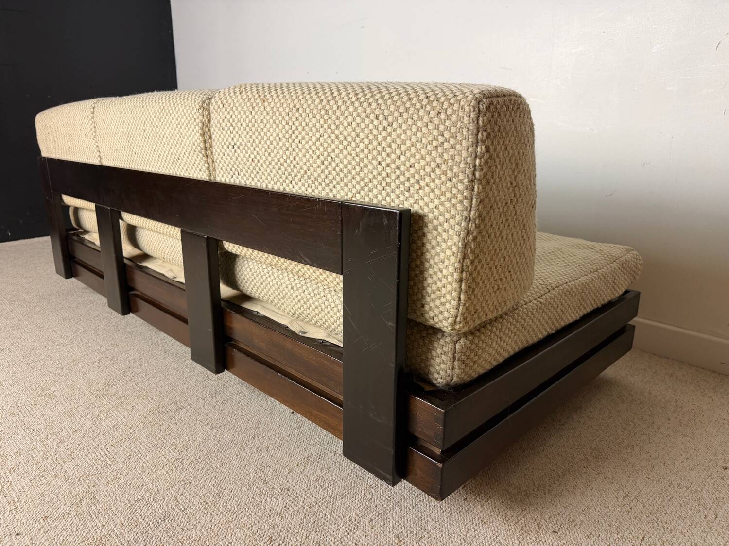 Brutalist 3-seater bench – Regain spirit – France, 1970s