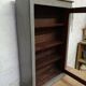 Wall showcase louis philippe xixe cabinet curiosity patina shabby gustavien