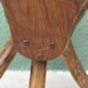 Paire de chaises brutalistes en bois brut