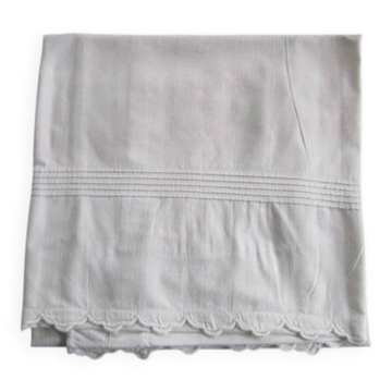 Antique embroidered pillowcase: 77x77cm
