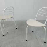 Postmodern tripod dining chairs, 1980s