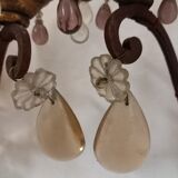 Pair of old sconces with candle holders and tassels