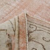 7x10 Pale Red & Beige Large Turkish Area Rug, 210x306Cm