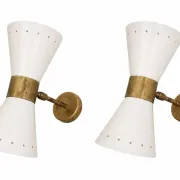 Pair of wall sconces in the style of the 1950s Pair of wall sconces