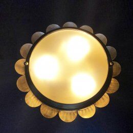 Paire d'appliques  en laiton vintage
