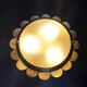 Paire d'appliques  en laiton vintage