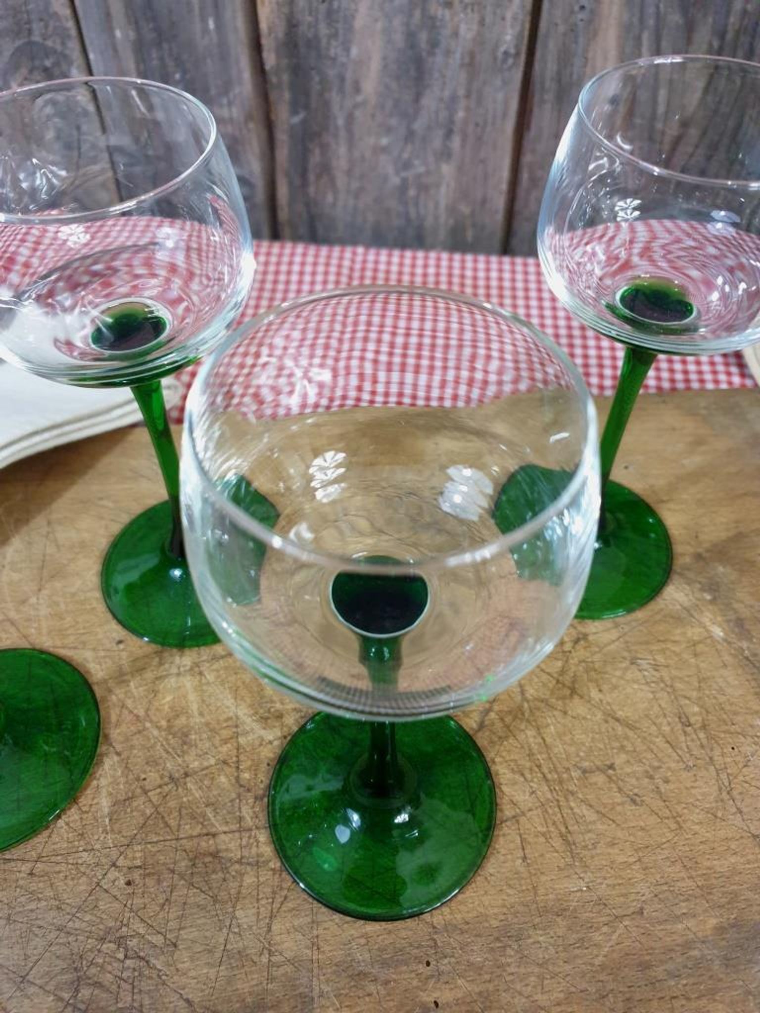 Verres de bistrot verres à vin blanc d'Alsace