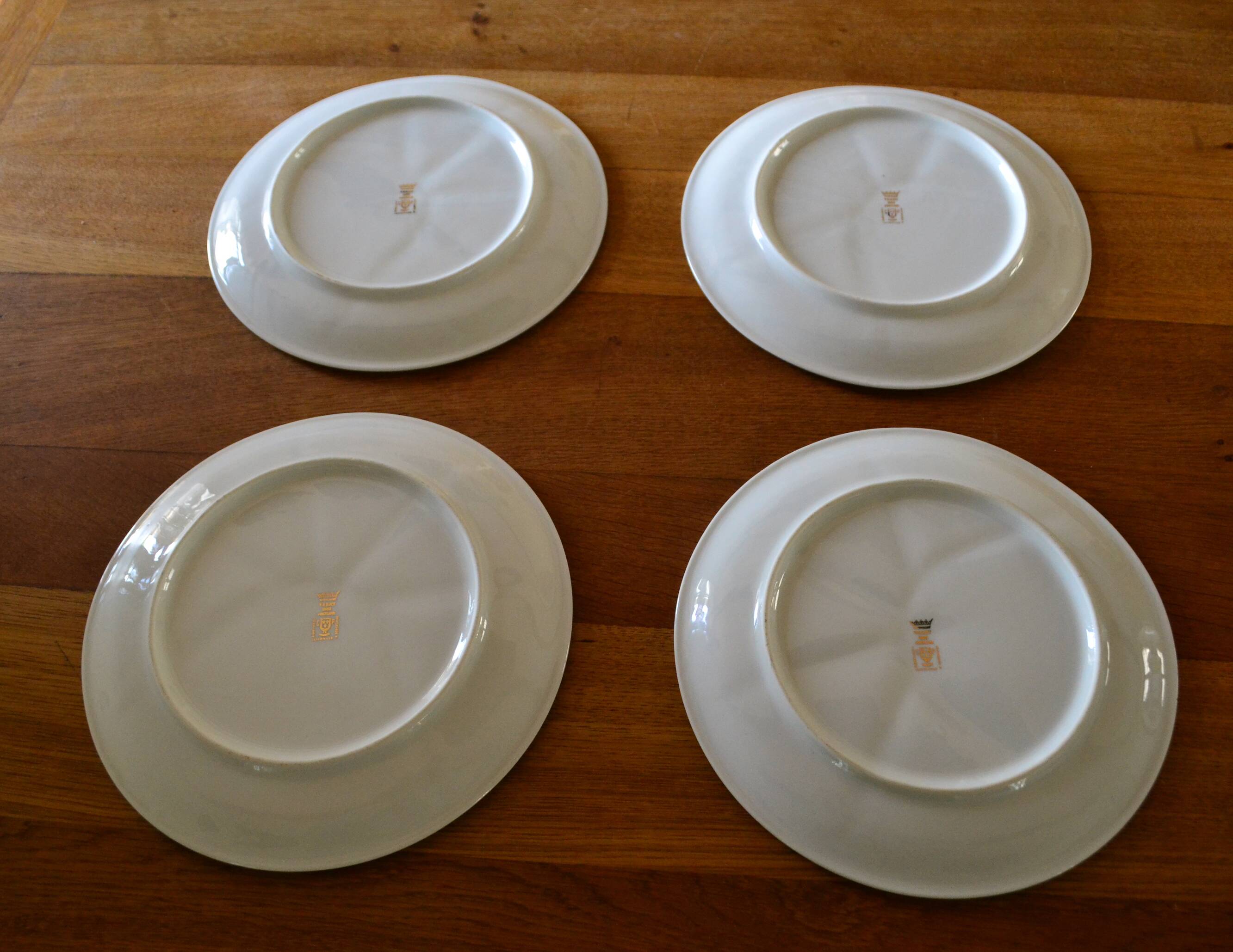 1960s Porcelain Fondue Plates from Berry