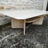 Travertine coffee table